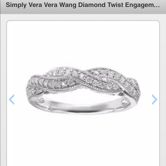 Vera Wang Diamond Twist Engagement Ring - Picture 5 of 6